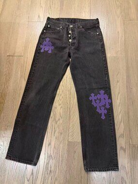 Chrome Hearts Purple patches jeans W32